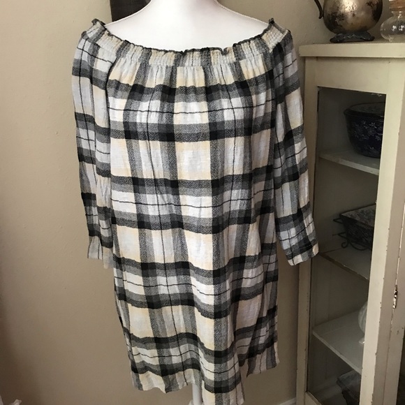 zara wool blend off shoulder dress - Picture 3 of 6